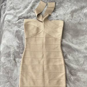 HERVE LEGER Bodycon silhouette Cocktail Party Bandage DRESS